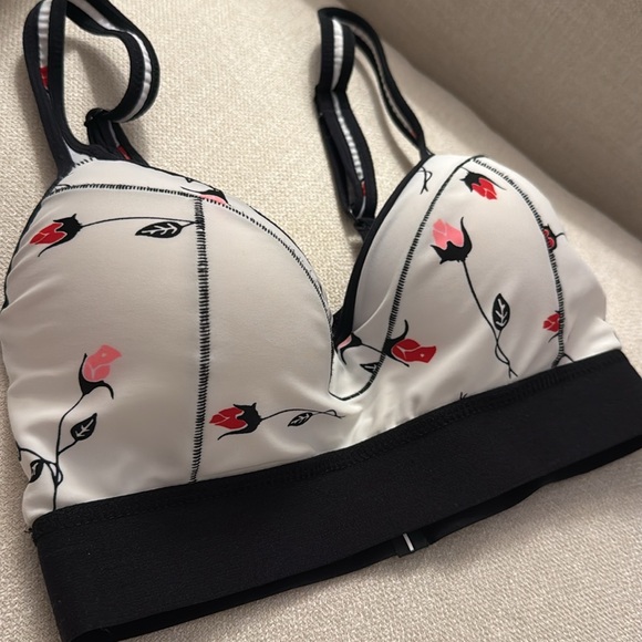 Adam Selman Roses Sports Bra White - Picture 2 of 5